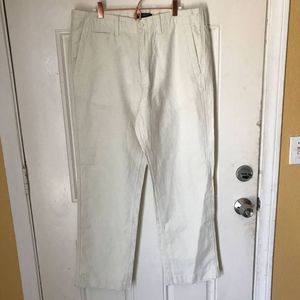 Banana republic linen blend  straight fit pants 35x32